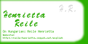 henrietta reile business card